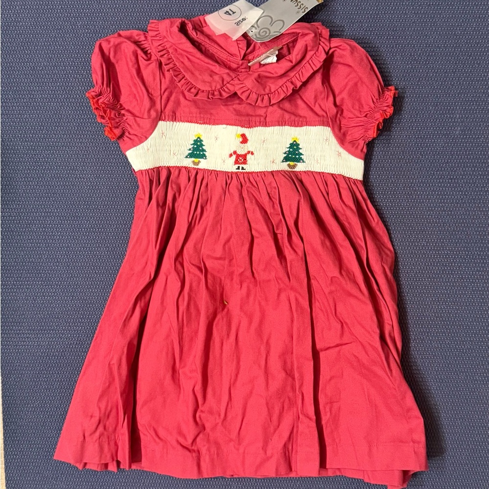 Christmas 🎄 smocked dress! NEW! 4T